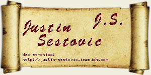 Justin Šestović vizit kartica